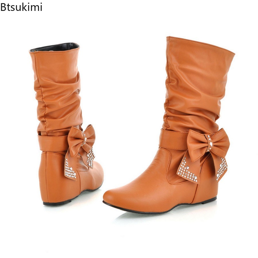 New Women's Butterfly-knot PU  – Women'S Fashion Rain Boots Bewertung und Preis