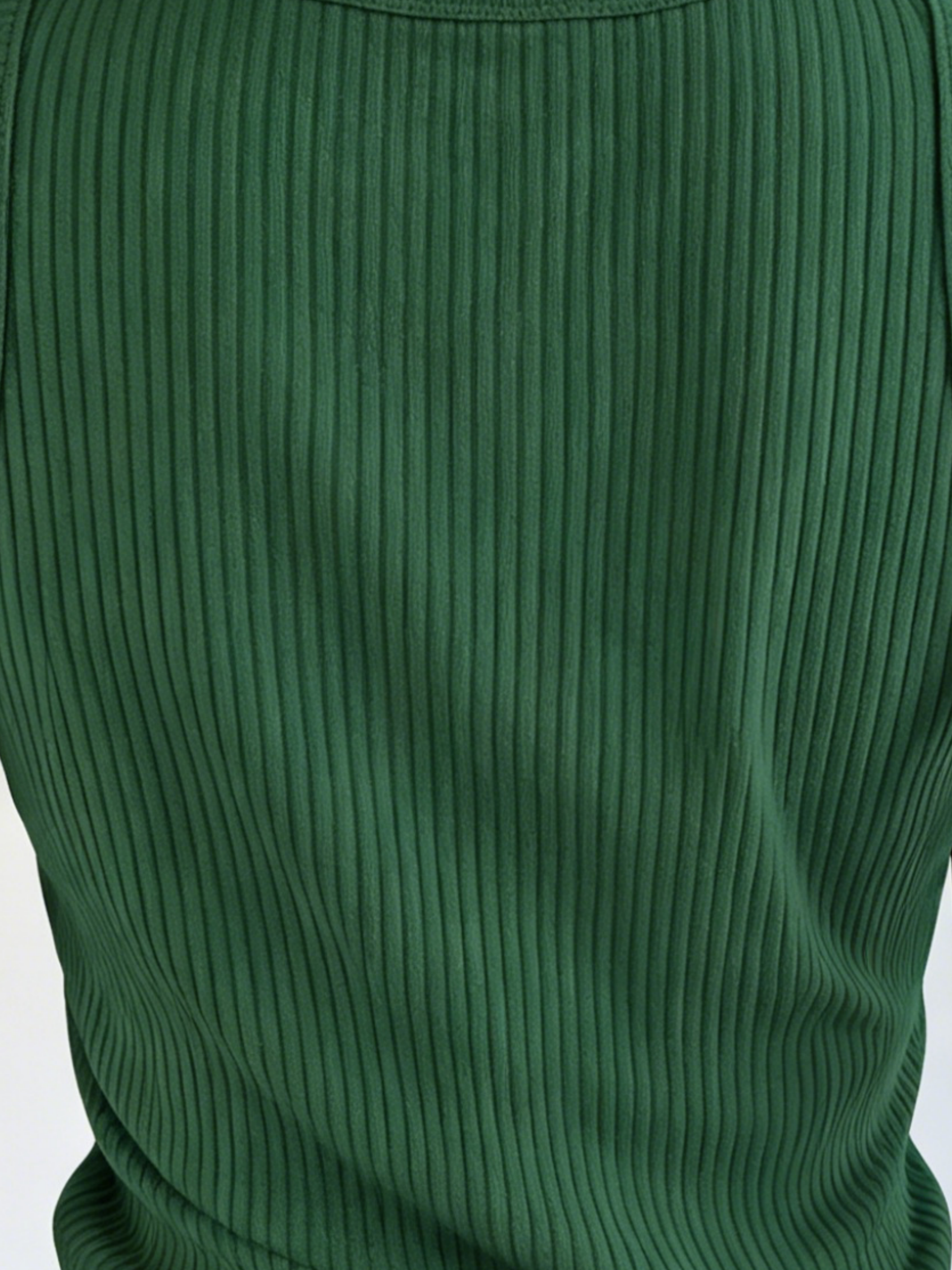 Plus Size Women Green Ribbed K – V Neck Cami Top Bewertung und Preis