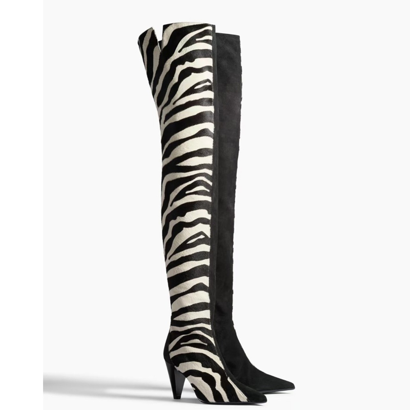 Zebra Print Pointed Toe Conica – Women'S Fashion Winter 2026 Bewertung und Preis