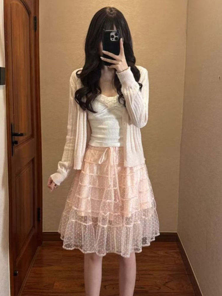 Korean Fashion Slim Fit White  – Longline Cardigan Knit Bewertung und Preis