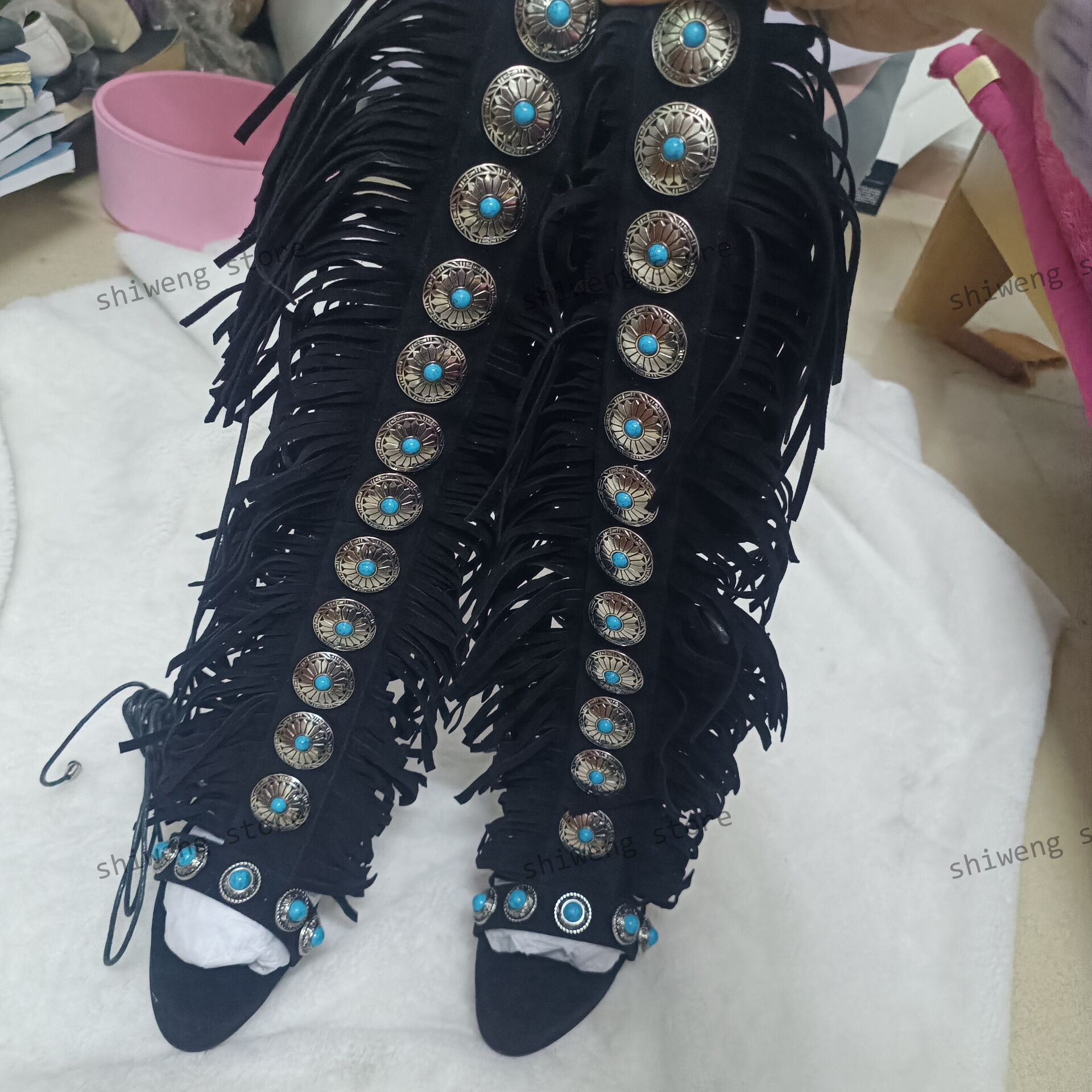 Sexy Open Toe Ladies Tassel Ge – Women'S Fashion Boots Bewertung und Preis