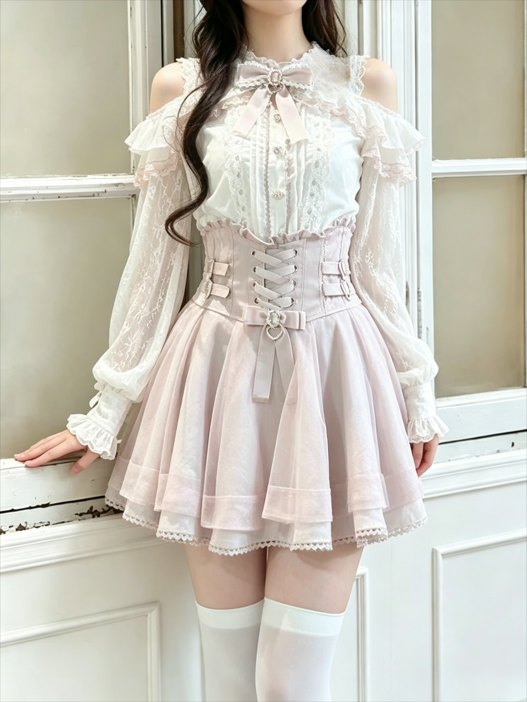 Japanese Sweet Lolita Women Bo – Longline Cardigan Knit Bewertung und Preis