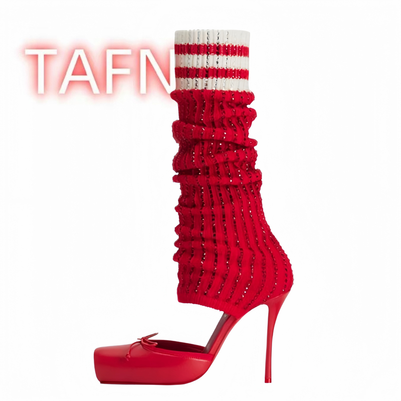 Women's Knitted High Heels Pum – Women'S Fashion Socks Bewertung und Preis