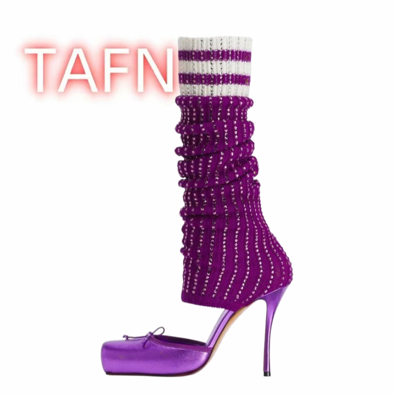 Women's Knitted High Heels Pum – Women'S Fashion Socks Bewertung und Preis